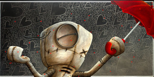 Fabio Napoleoni Fabio Napoleoni Shower Me with Love and Kisses (SN) Canvas